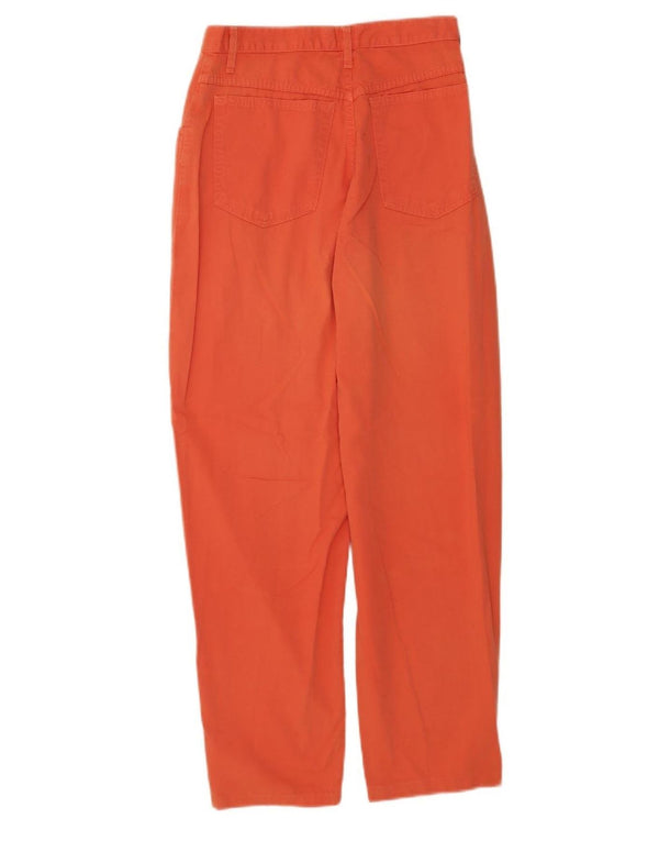 Pantaloni casual Benetton pentru femei cu talie înaltă IT 42 Medium L24 L27 Portocaliu