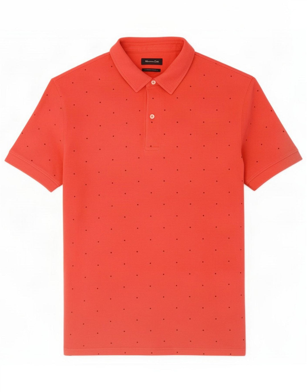 Massimo Dutti Tricou polo cu model abstract pentru bărbați XL, roșu