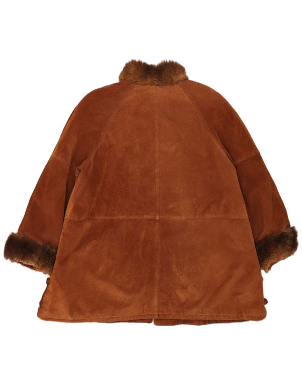 Pardesiu de piele intoarsa pentru femei Pascucci EU 44 XL maro