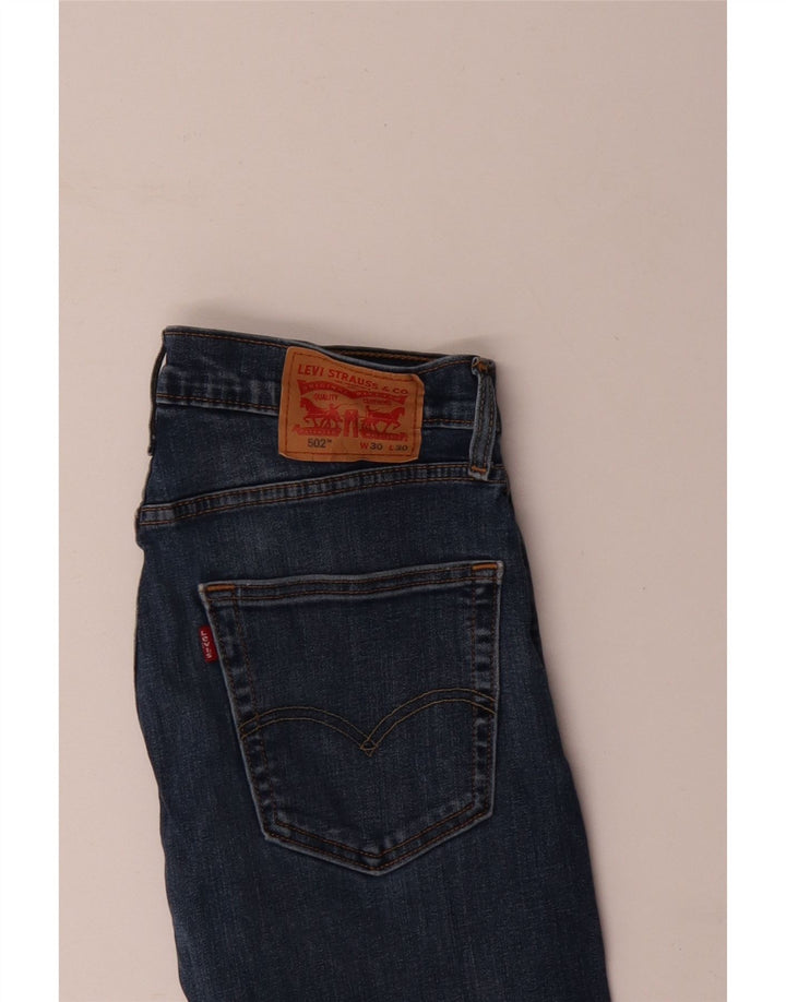 Blugi conici pentru bărbați LEVI'S 502 L30 L30 Bumbac albastru