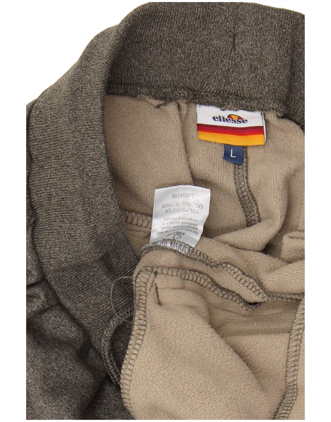 ELLESSE Pantaloni de trening pentru bărbați Joggeri mari, gri, poliester cu pături