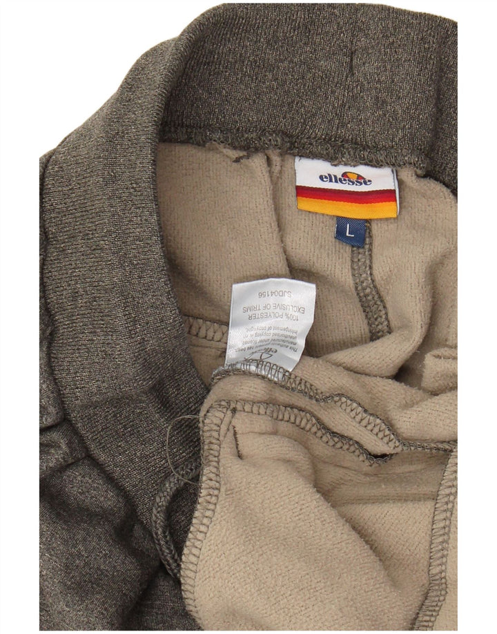 ELLESSE Pantaloni de trening pentru bărbați Joggeri mari, gri, poliester cu pături