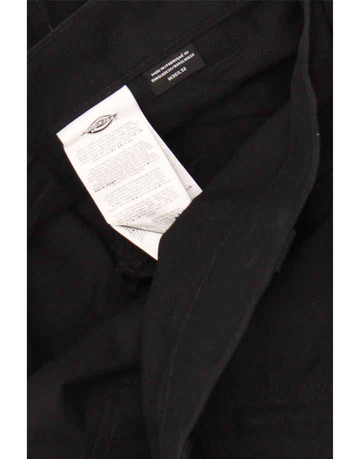 Pantaloni cargo dritti pentru bărbați Dickies W36 L32 poliester negru