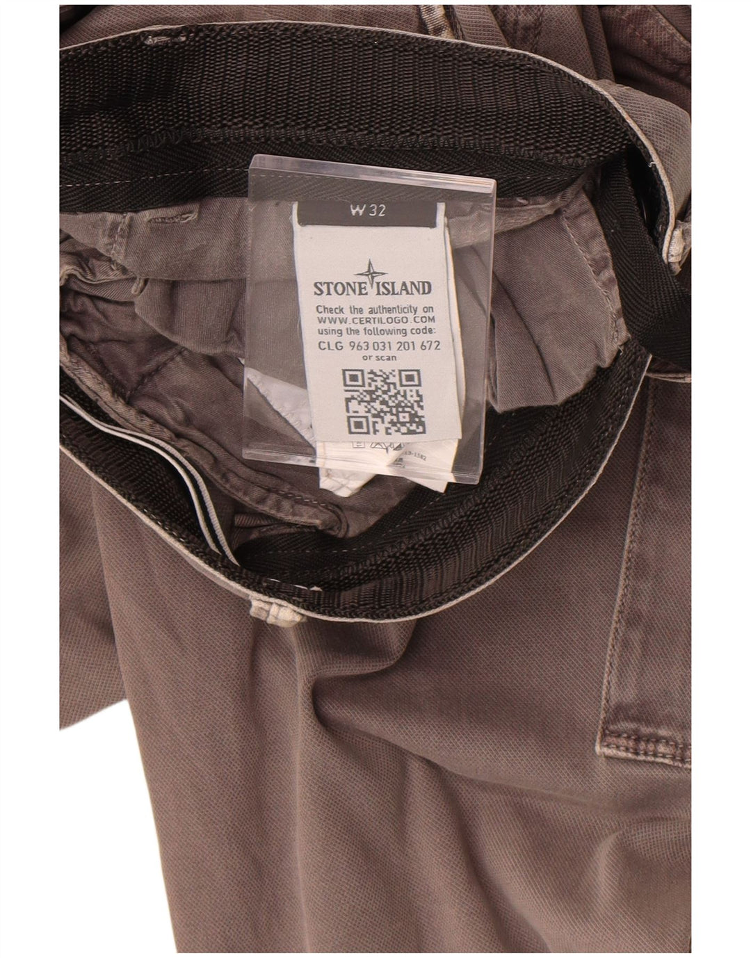 Stone Island Pantaloni drepti cargo pentru bărbați L32 L34 bumbac gri