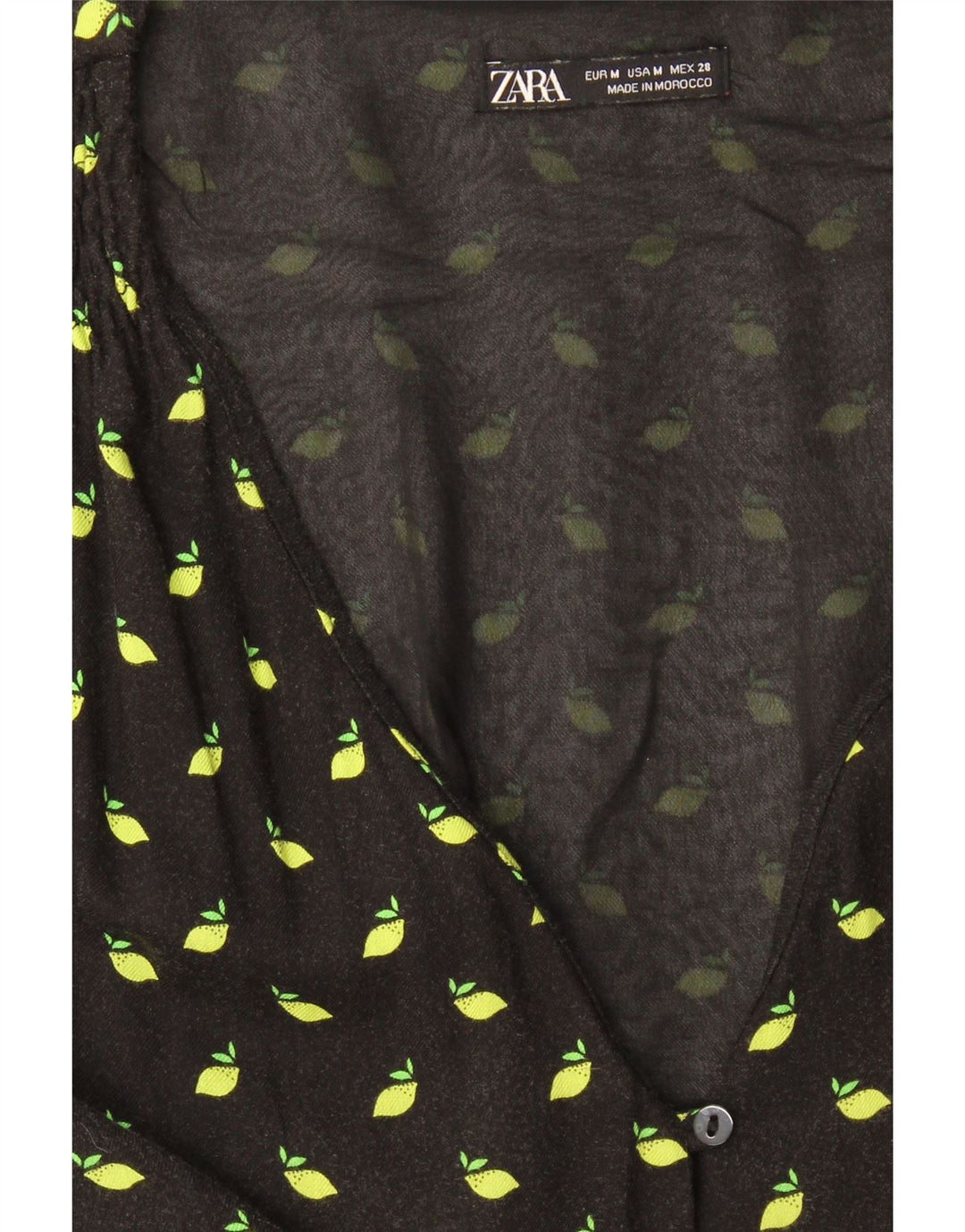 Rochie A-Line pentru femei Zara UK 12 Medium Black Spotted