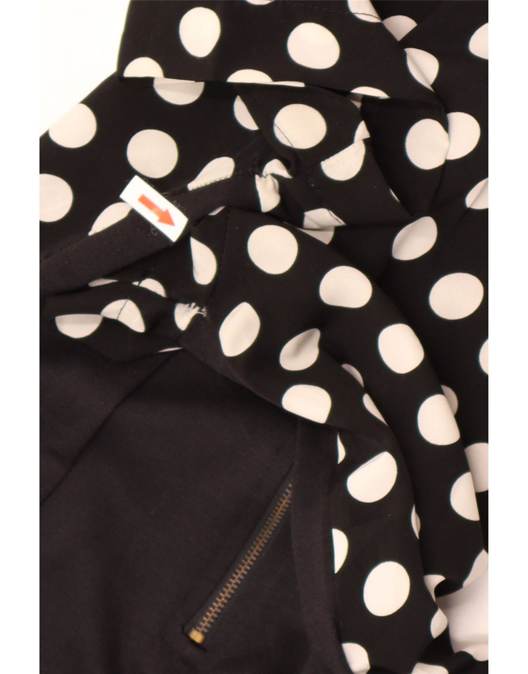 Rochie de damă Zara Marea Britanie 12 Poliester cu buline negru mediu