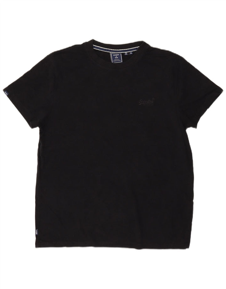 Tricou Superdry pentru bărbați Top XL bumbac negru
