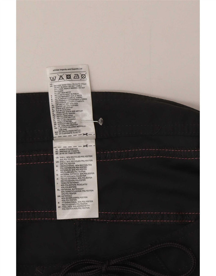 Pantaloni scurți de înot Adidas pentru femei UK 8 Small Negru Poliester