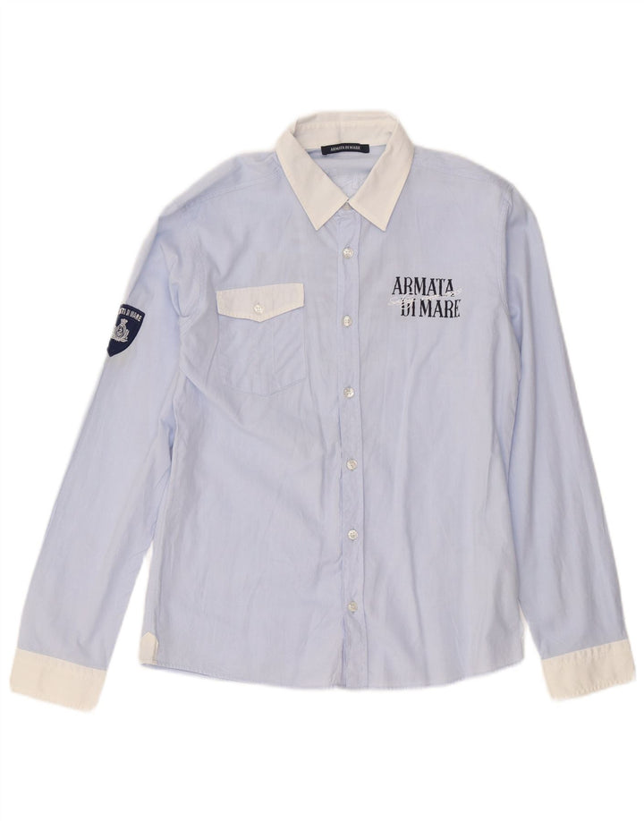 Cămașă Grafică Armata Di Mare Băieți 13-14 Ani XL Bumbac Albastru