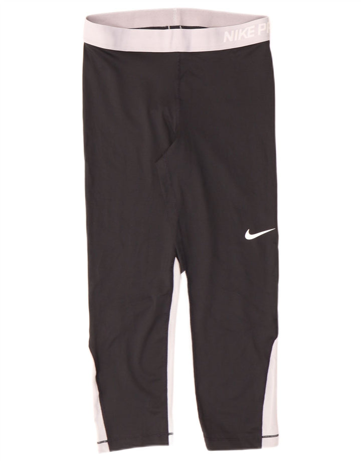 Leggings Nike Womens Dri Fit UK 14 Medium Black Poliester Sports