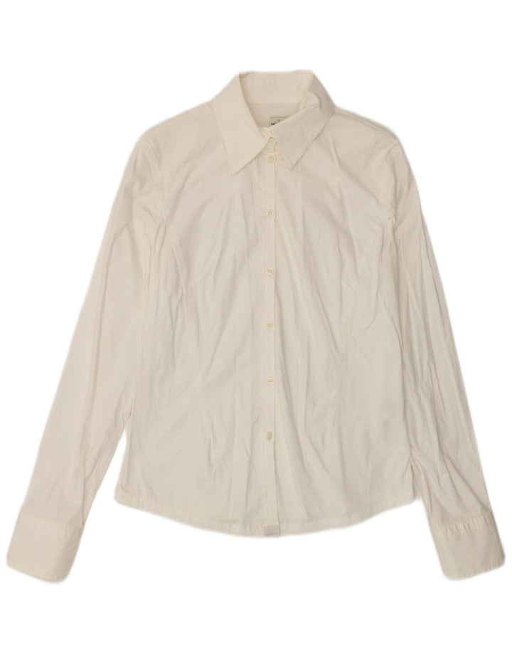 Cămașă Calvin Klein pentru femei UK 12 Medium White Bumbac