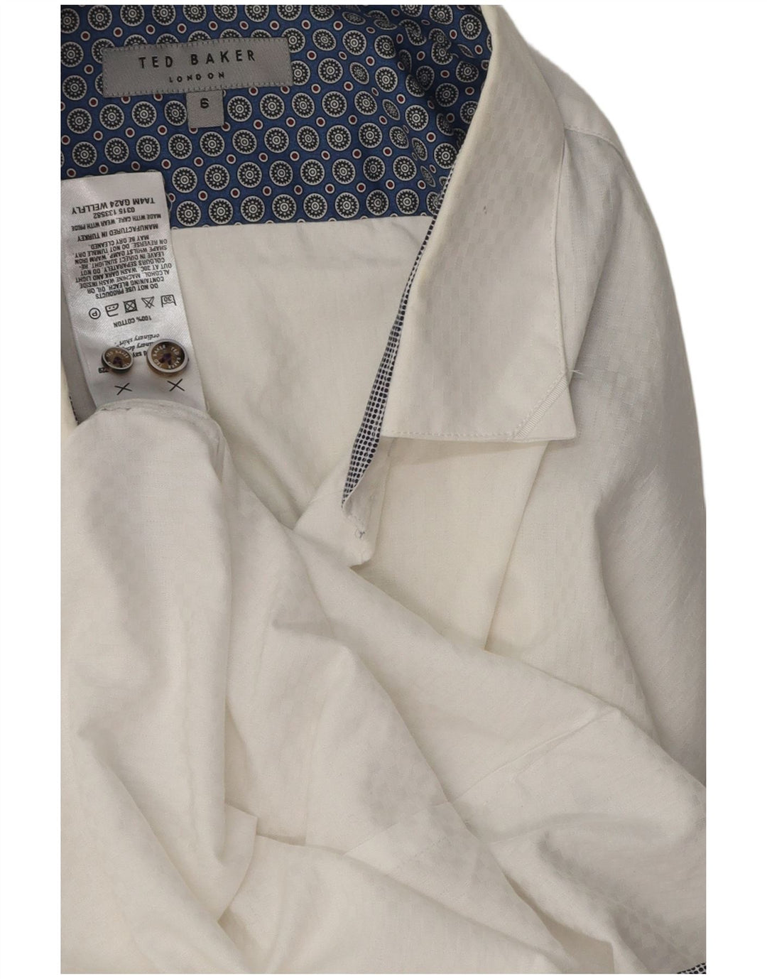 Cămașă pentru bărbați Ted Baker Mărimea 6 2XL Bumbac alb