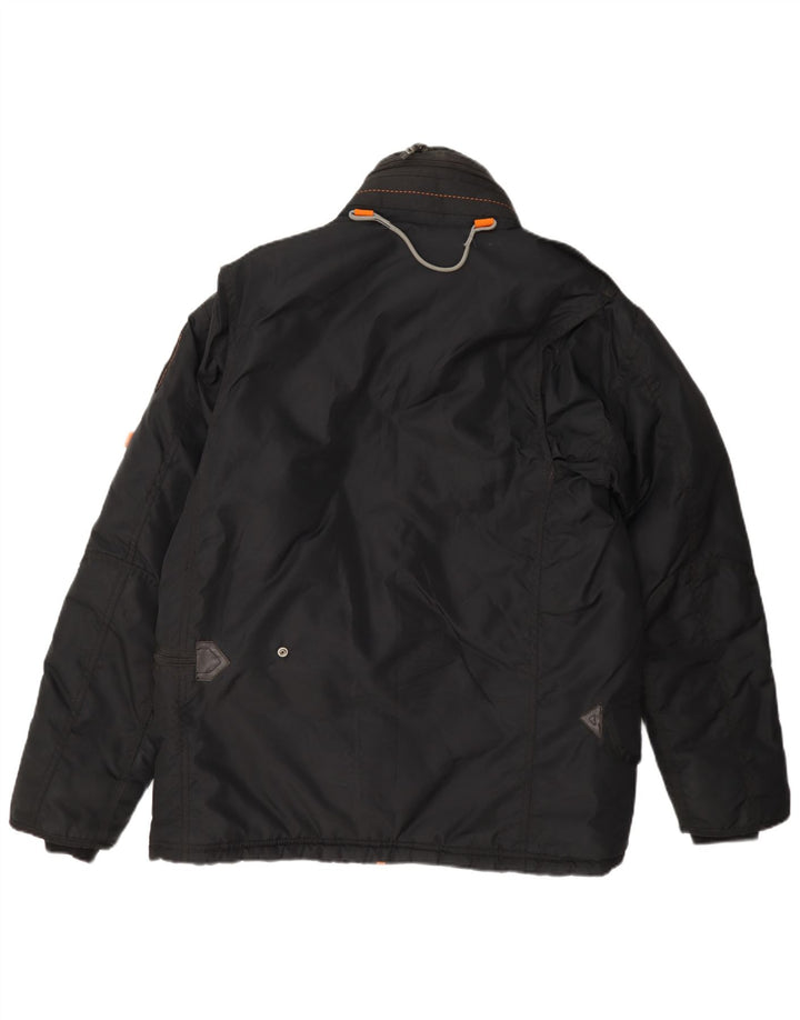 Jachetă căptușită cu glugă pentru bărbați Tonino Lamborghini UK 36 Small Black
