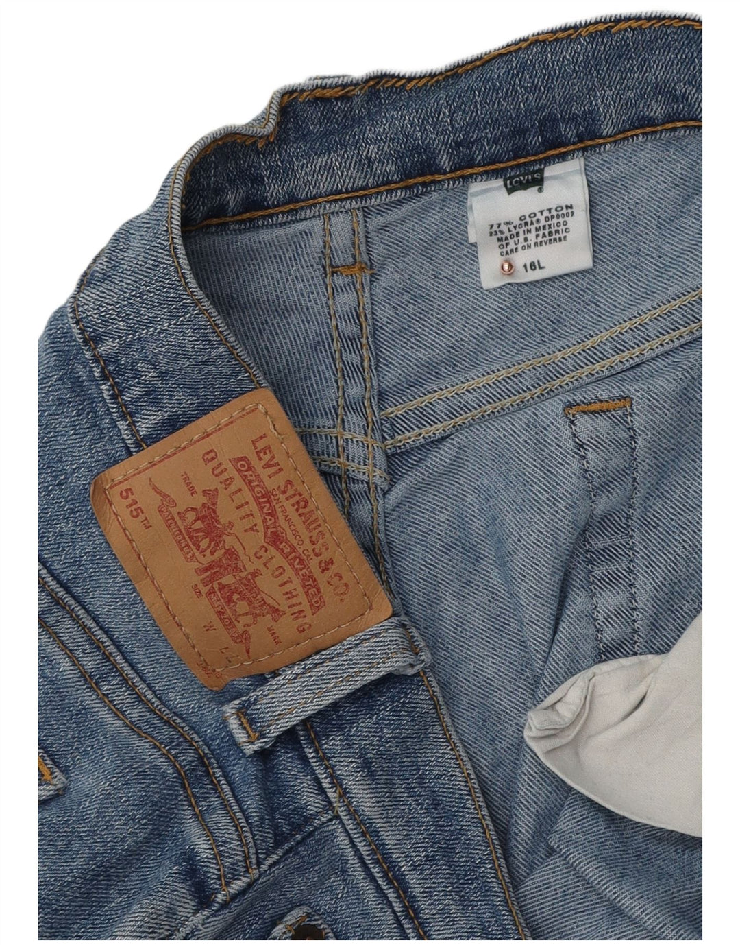 Blugi Levi's 515 Bootcut pentru femei US 16 2XL W36 L32 Bumbac albastru