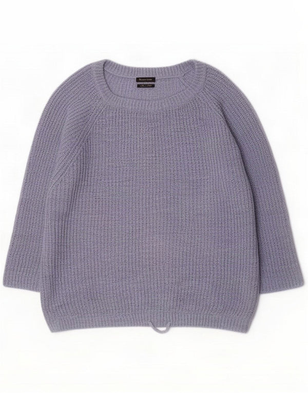 Massimo Dutti Pulover pentru femei cu mâneci 3/4 cu gât barcă Marea Britanie 18 XL Albastru