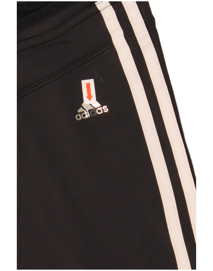 Pantaloni de trening ADIDAS Clima 365 Capri pentru femei UK 16, mare, negru, nailon