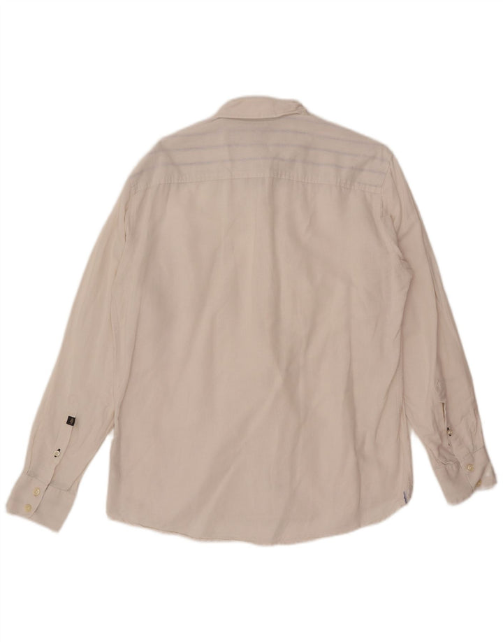 Cămașă Slim Fit Marlboro Classics pentru bărbați, mare, albă