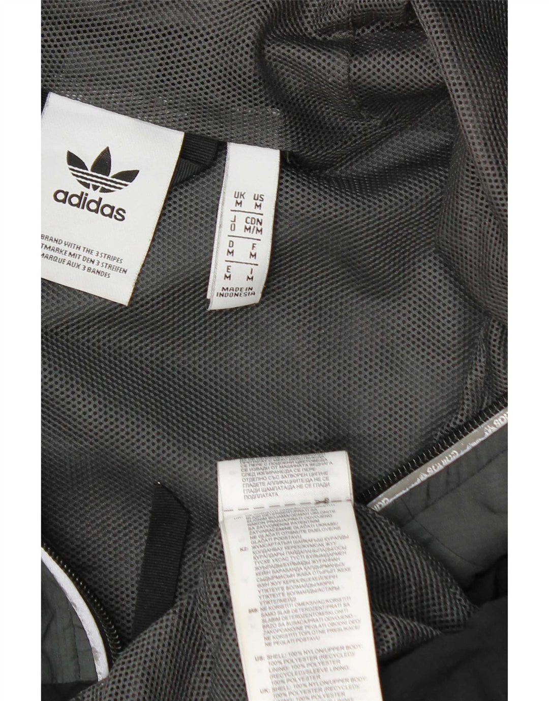 Jachetă de ploaie cu glugă Adidas pentru bărbați Marea Britanie 38, gri mediu, nailon color bloc