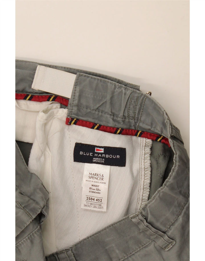 Pantaloni scurți chino pentru bărbați Marks & Spencer W32, bumbac gri mediu