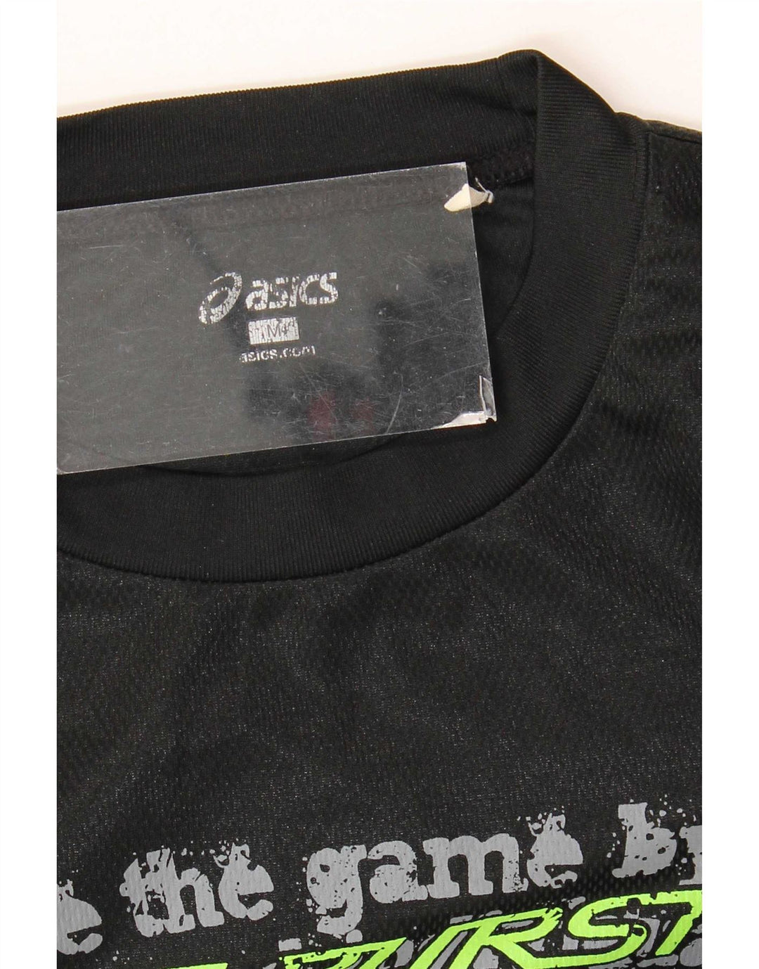 Top grafic Asics pentru bărbați cu mânecă lungă, mediu negru