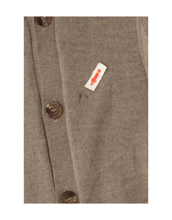 Pulover cardigan fără mâneci pentru bărbați Marks & Spencer, lână mare, bej