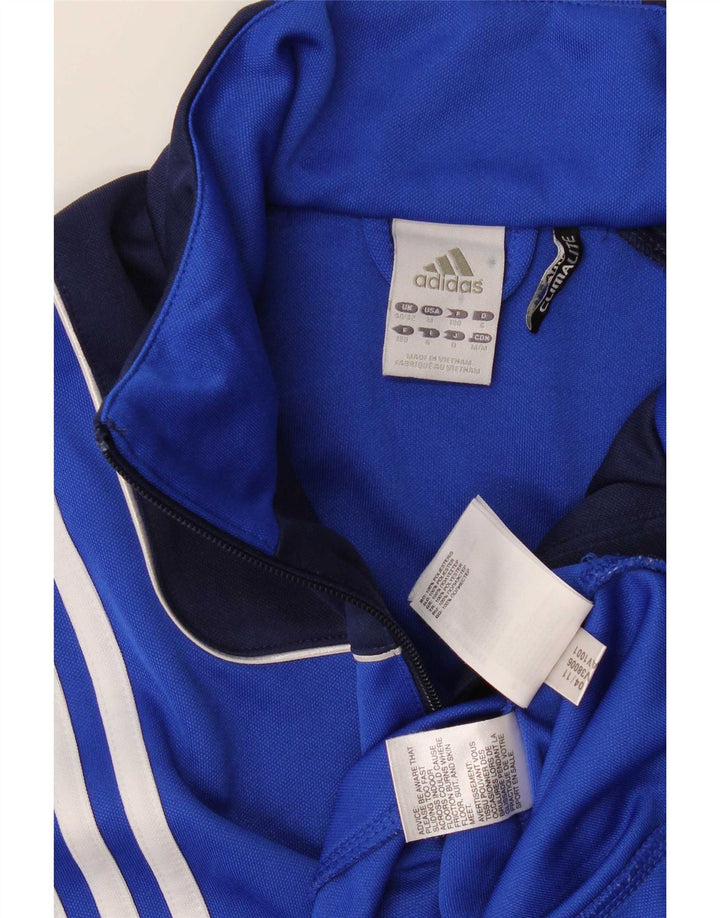Top de trening Adidas Climalite Pullover pentru bărbați, albastru mediu, color block