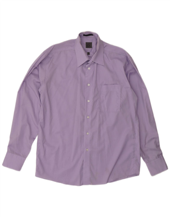 Cămașă pentru bărbați Calvin Klein Mărimea 16 Bumbac violet mare