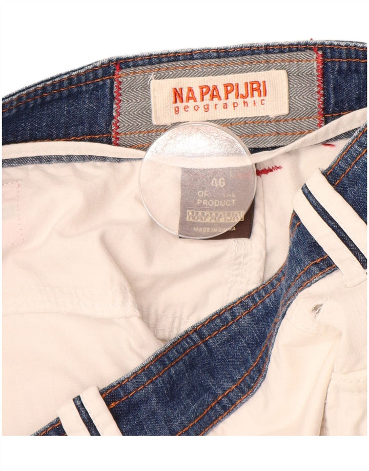 Pantaloni scurți Napapijri Graphic Cargo pentru bărbați IT 46 Small W30 White