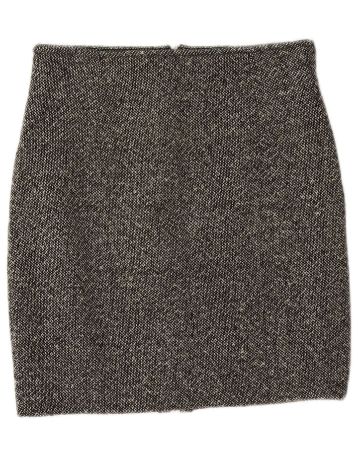 Fusta mini vintage pentru femei W28 Gri mediu