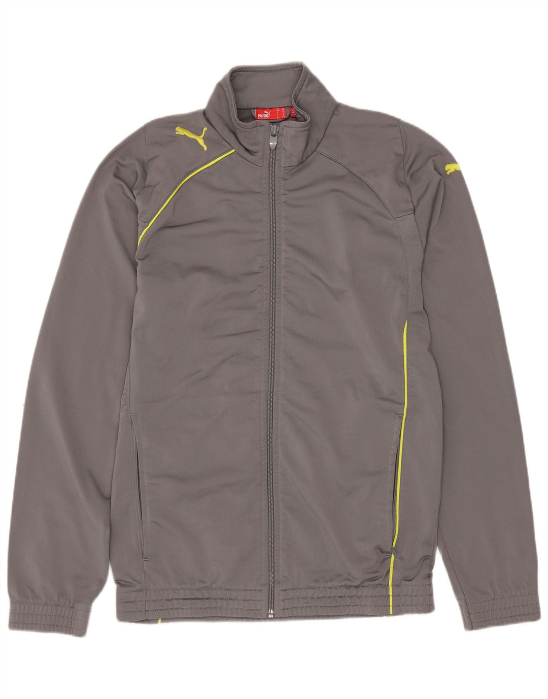 Jachetă de trening PUMA pentru băieți, 13-14 ani, poliester gri