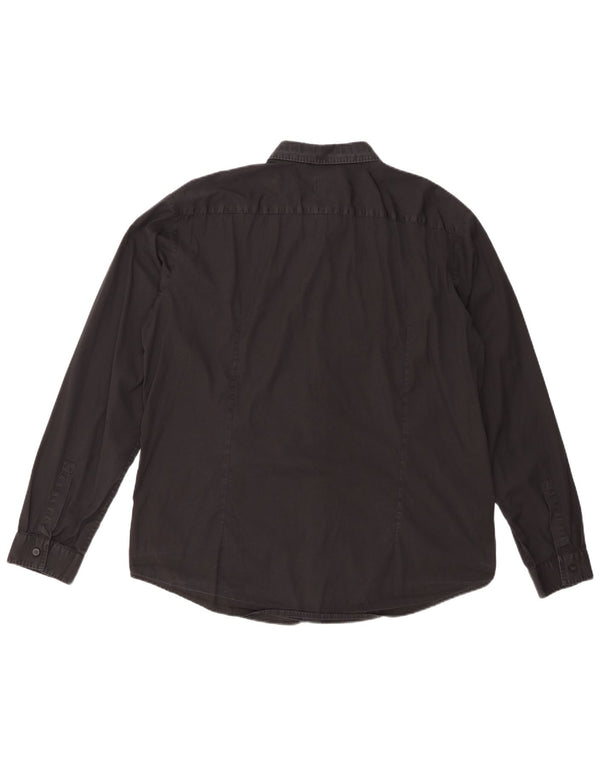 Cămașă pentru bărbați HUGO BOSS Slim Fit 2XL bumbac negru