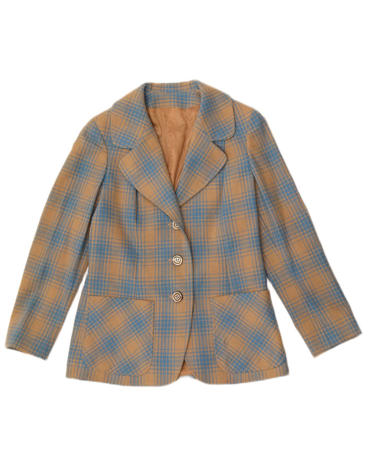 Jachetă pentru femei Stylbert Blazer cu 3 nasturi UK 10 Small Blue Check