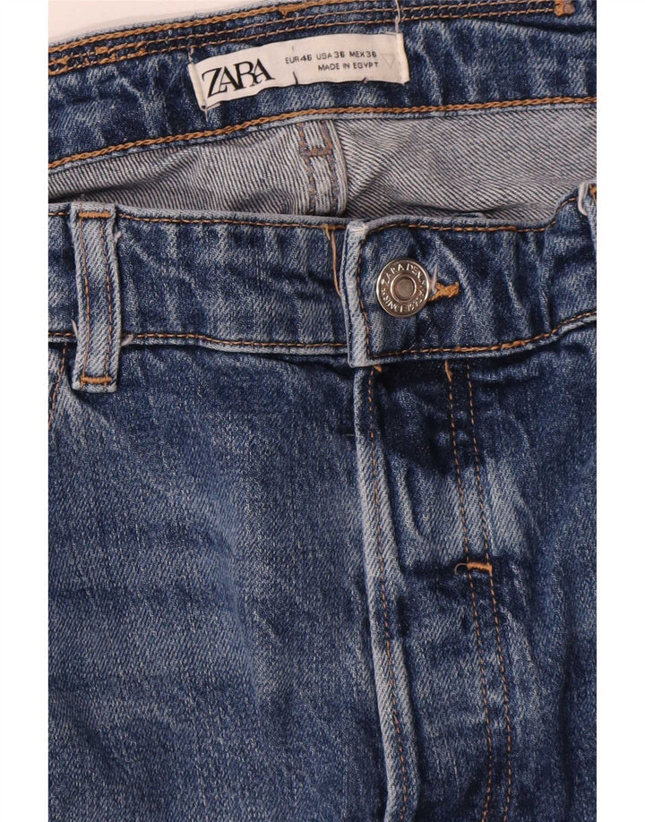 Blugi slim pentru bărbați Zara EU 46 XL W36 L27 Albastru