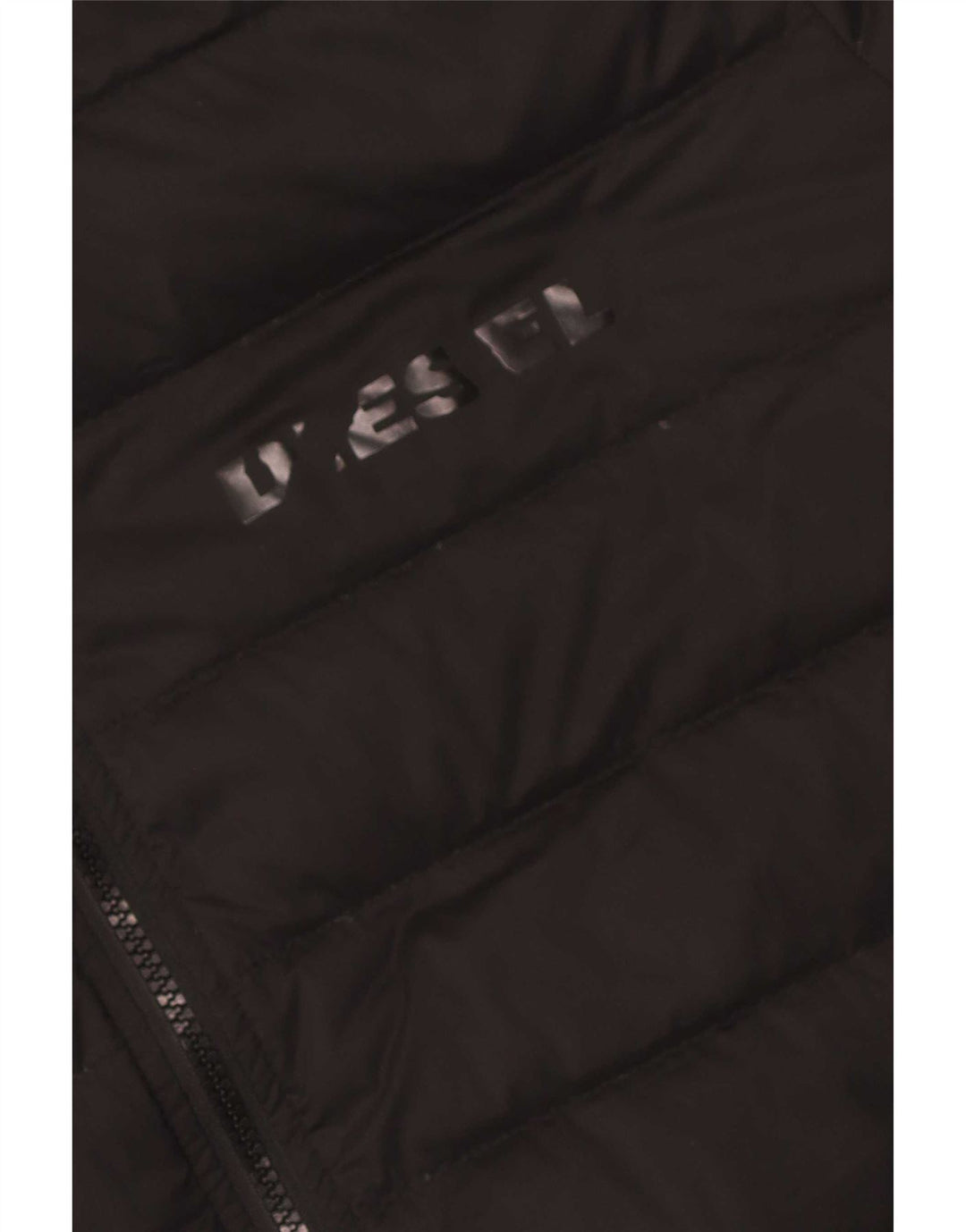 Jachetă căptușită cu glugă pentru bărbați Diesel UK 42 XL Poliester negru