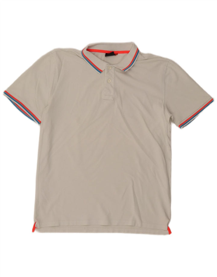 Tricou polo Sundek pentru bărbați, bumbac alb XL