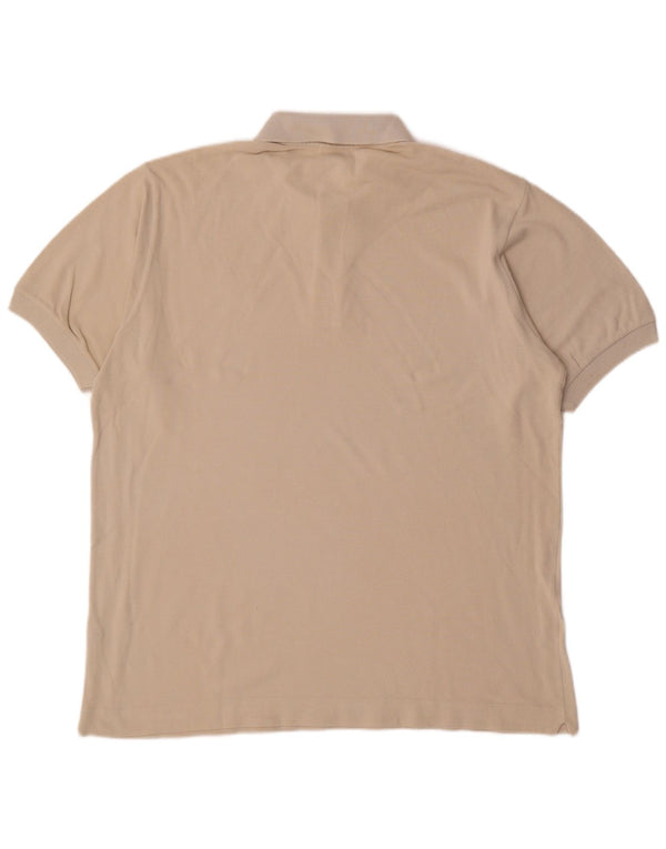 Tricou polo LACOSTE pentru bărbați mărimea 5 mare bumbac alb