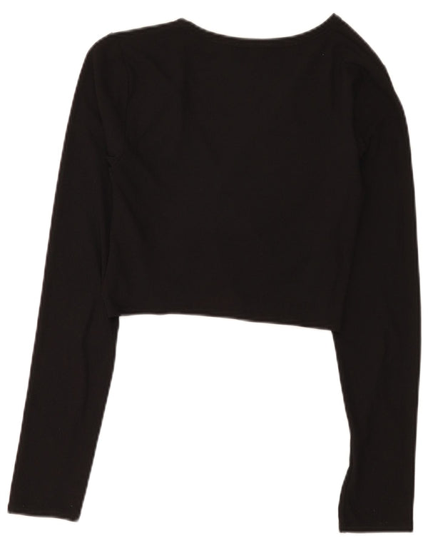 Top cardigan cu mânecă lungă pentru femei Zara UK 8 Mic Negru