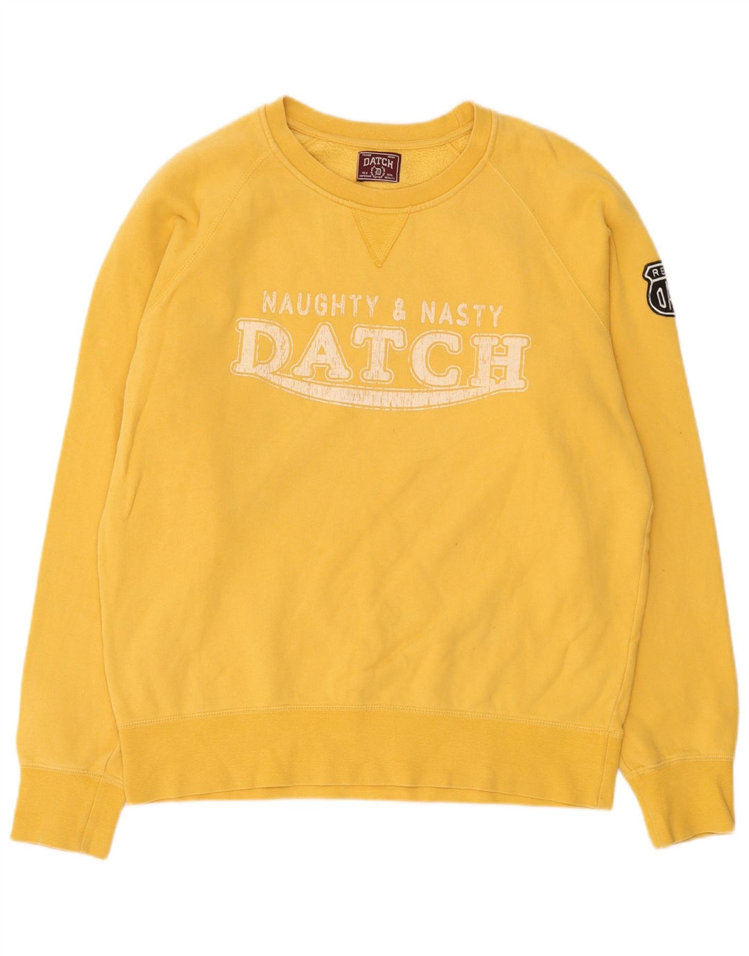 Datch Pulover cu grafic pentru femei UK 20 2XL Bumbac galben