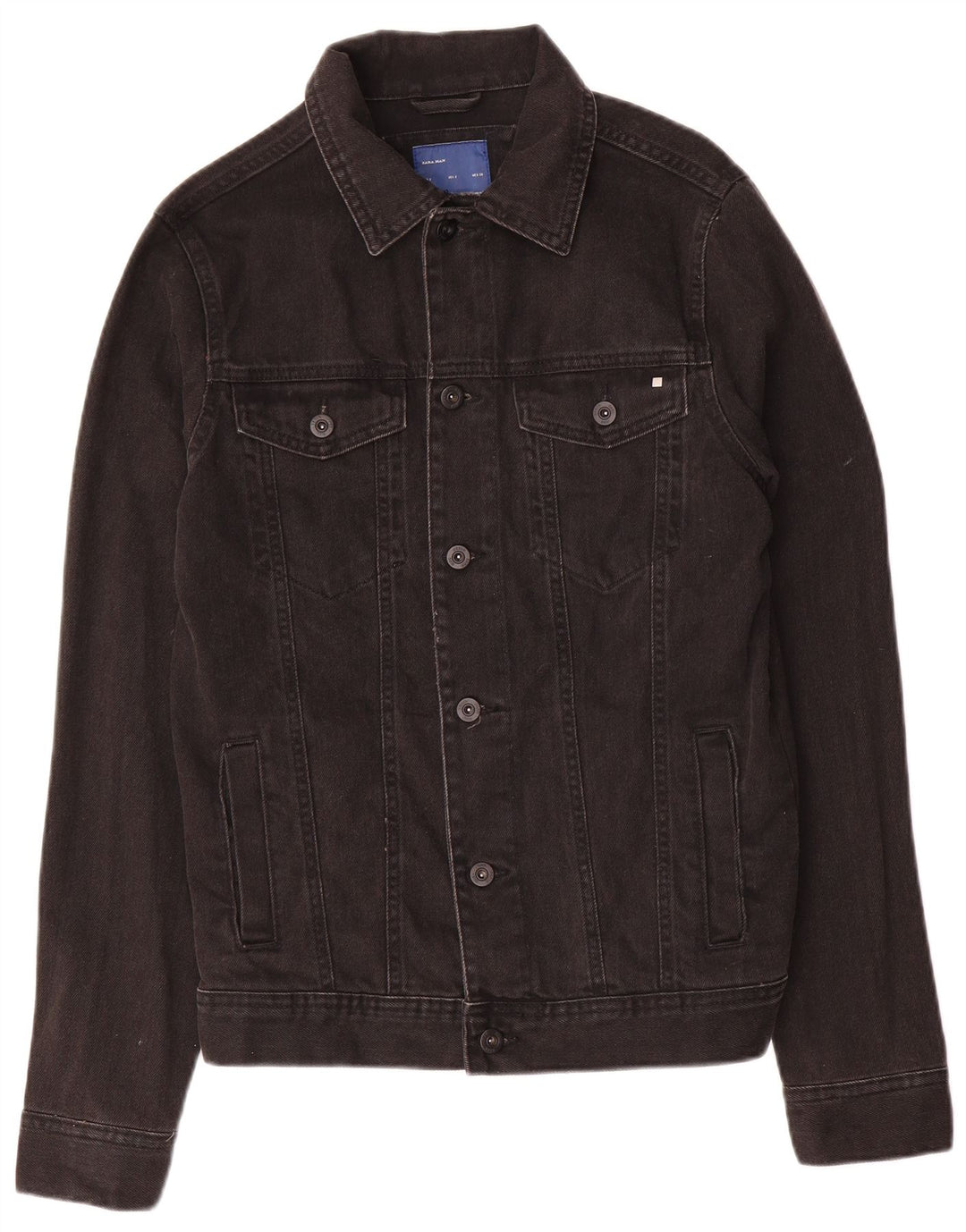Jachetă de blugi pentru bărbați Zara UK 36 Small Negru