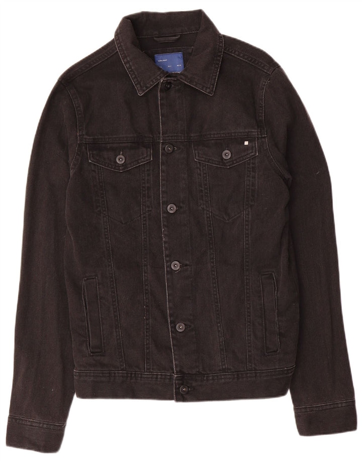 Jachetă de blugi pentru bărbați Zara UK 36 Small Negru