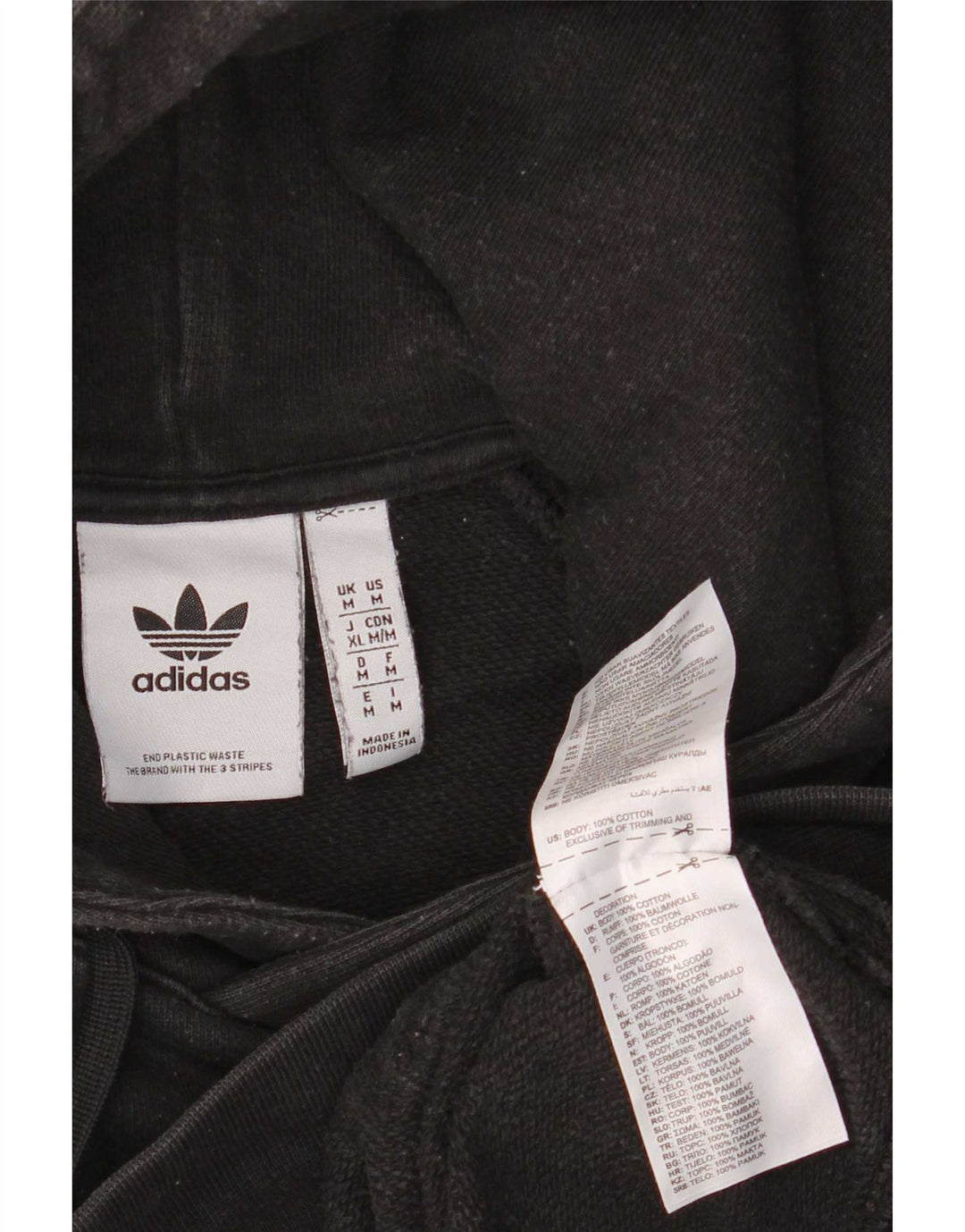 Pulover Adidas pentru bărbați, bumbac mediu negru