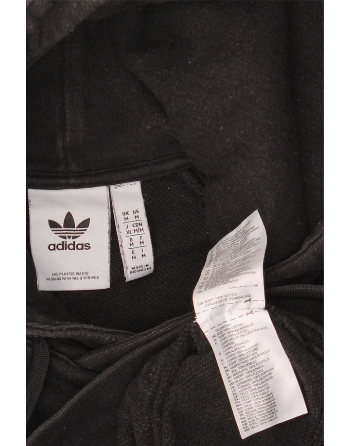 Pulover Adidas pentru bărbați, bumbac mediu negru