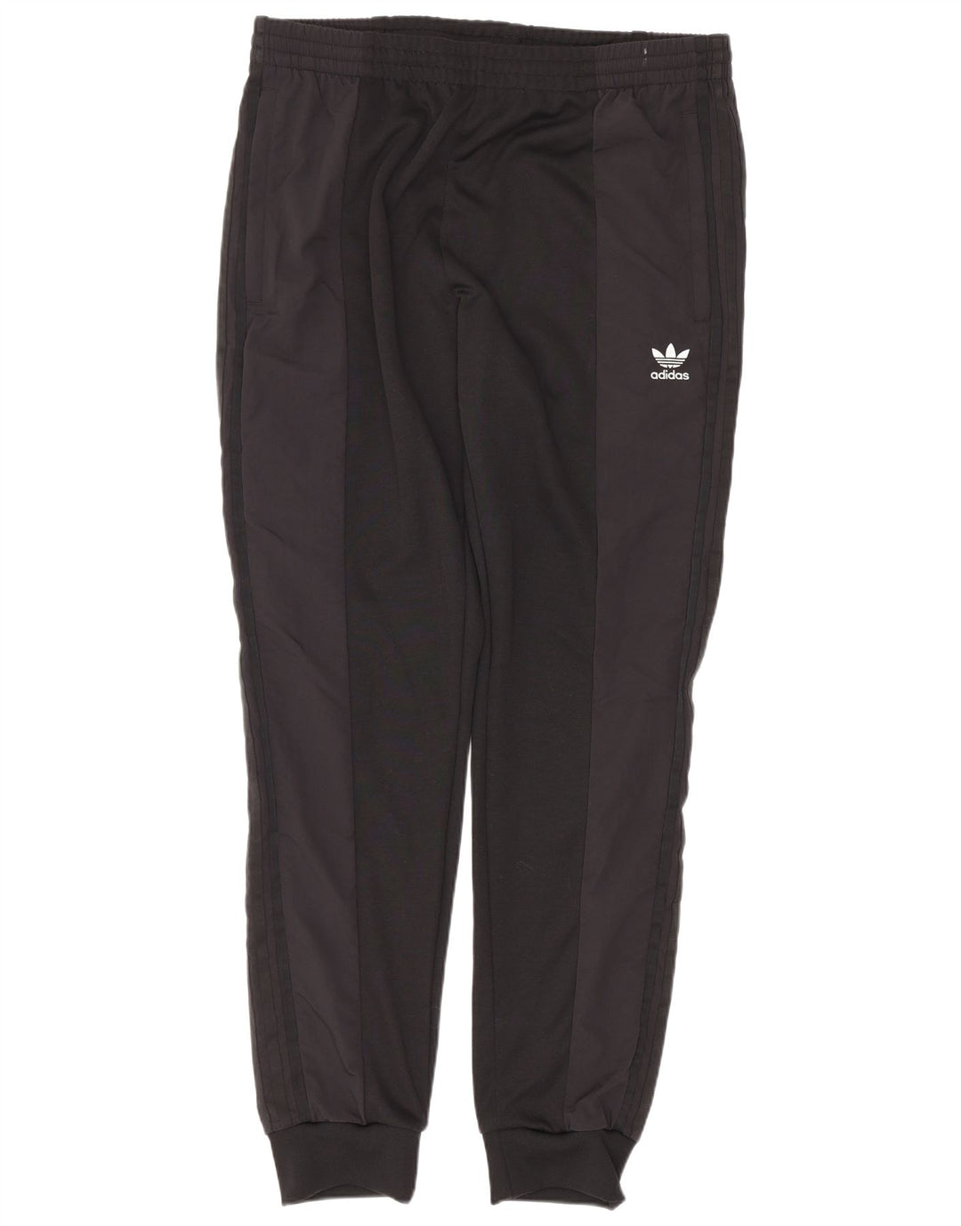 Pantaloni de trening pentru bărbați Adidas Pantaloni de jogging, mari, negru, poliester color bloc
