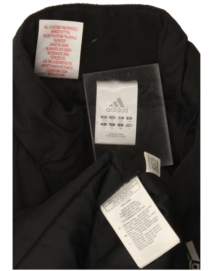 Jachetă Windbreaker cu grafică ADIDAS pentru băieți 9-10 ani, negru, color block
