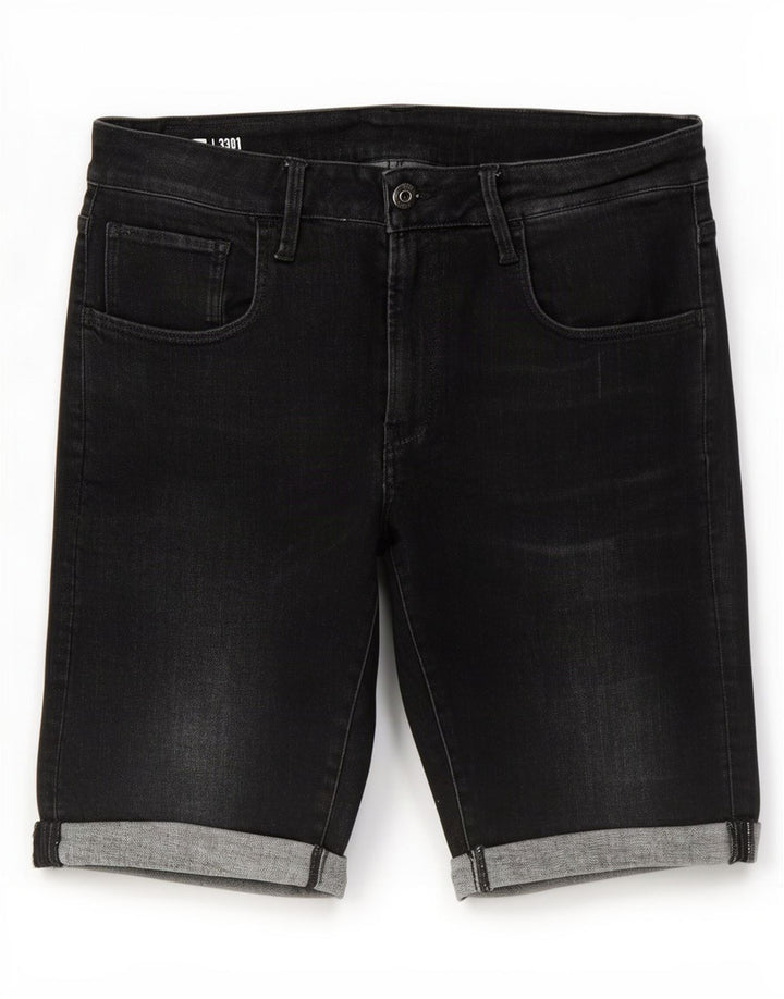 Pantaloni scurți G-Star 3301 Slim Denim W34 Bumbac gri mare