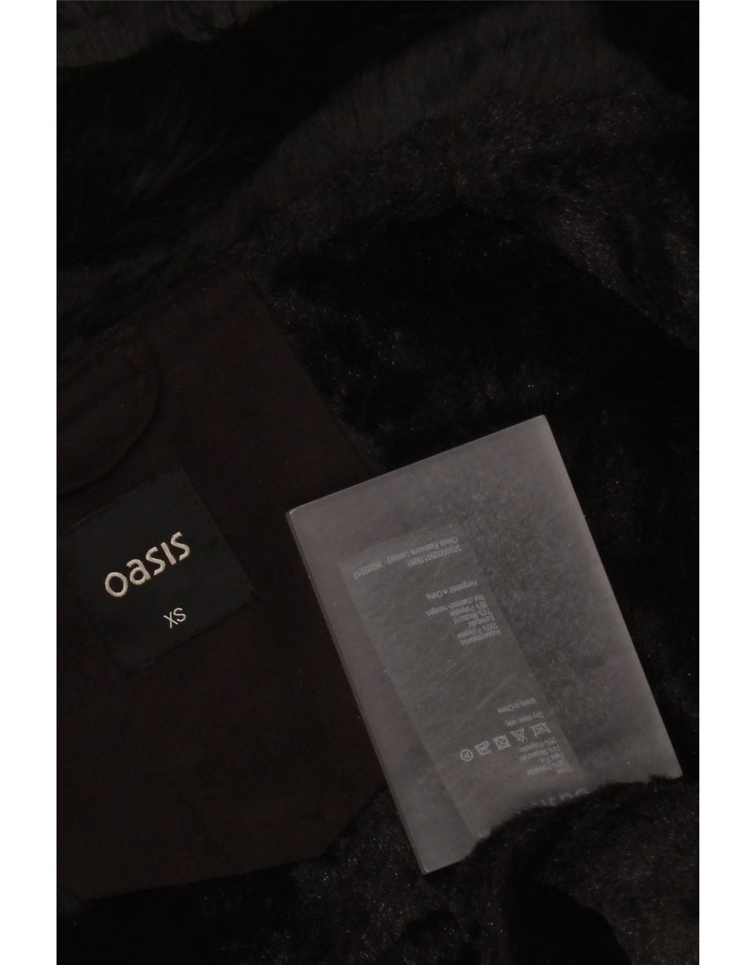 Oasis pentru femei Sherpa Gilet UK 6 XS poliester negru
