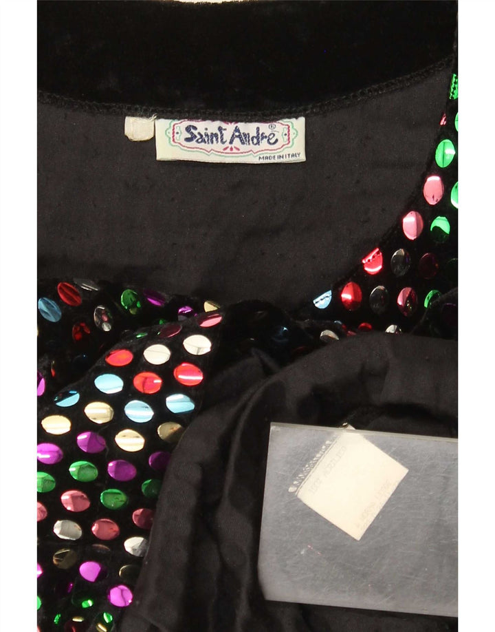 Rochie schimbătoare cu mânecă lungă pentru femei vintage UK 12 Medium Multicolore cu pete