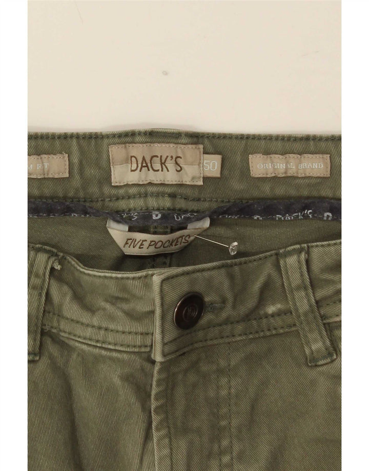 Blugi subțiri pentru bărbați Dack's IT 50 Large W34 L30 Kaki Bumbac