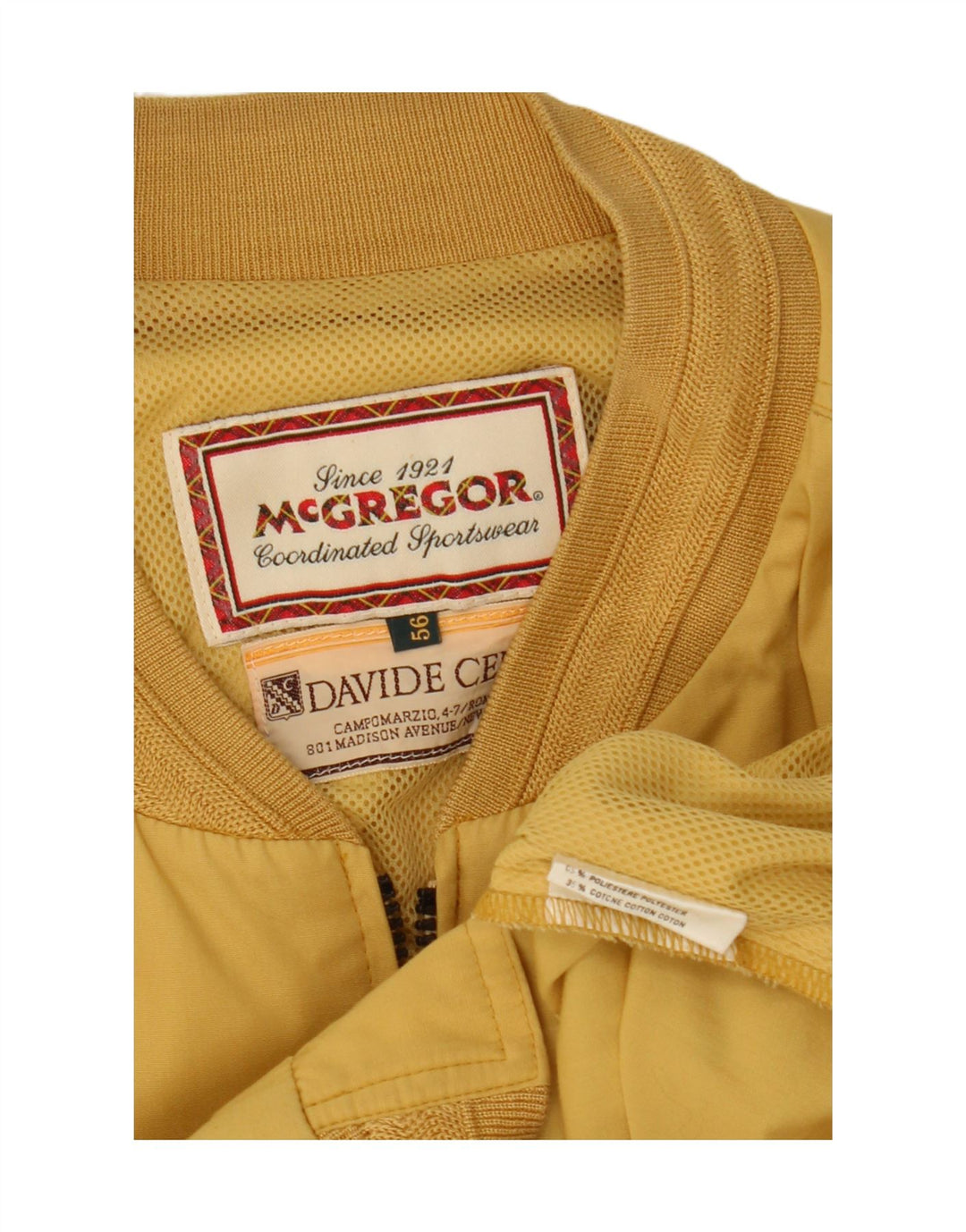 Bomber pentru bărbați McGregor IT 56 3XL poliester galben