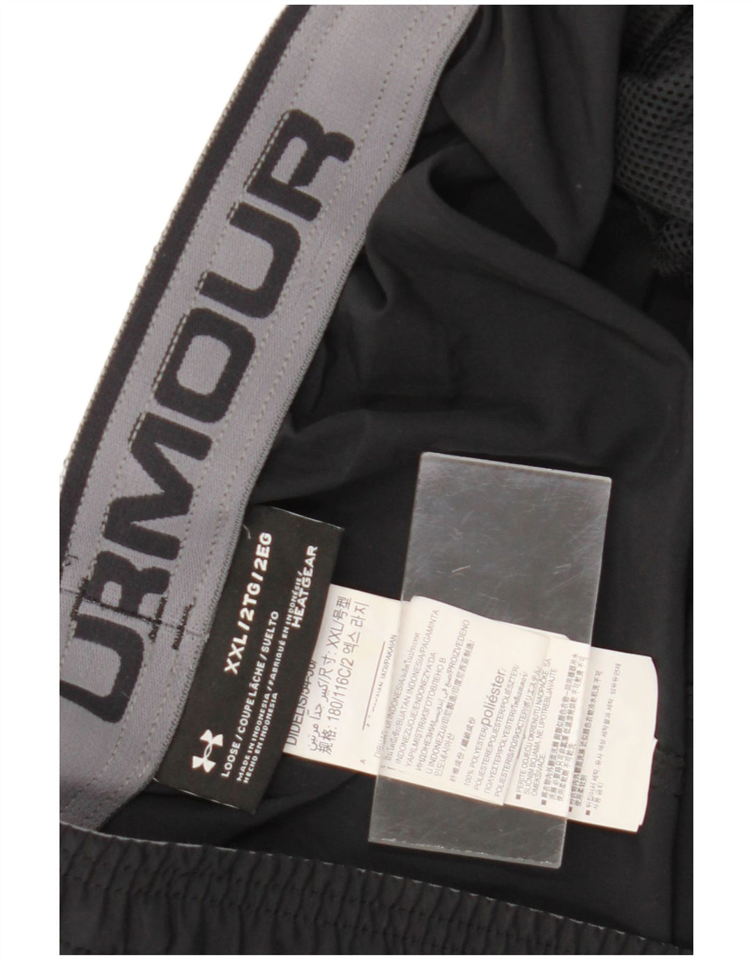 Pantaloni scurți sport Under Armour pentru bărbați Heat Gear 2XL, poliester negru